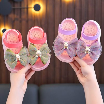 Children's mesh bow beach shoes sandals