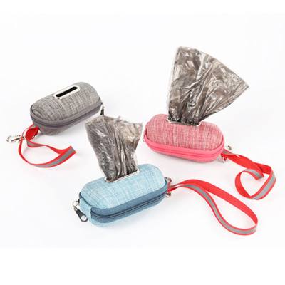 Scatola portaoggetti per sacchetti per escrementi di animali domestici Dispenser per sacchetti per rifiuti per cani in EVA leggero ed elegante