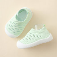 Chaussures pour tout-petits à semelle souple en maille respirante pour enfants  vert