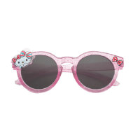 Kinder-Sonnenbrille mit Cartoon-Katzen-Print  Rosa