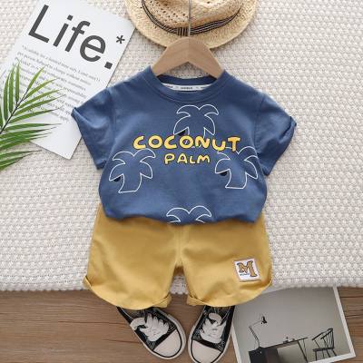 New summer short-sleeved suit for boys two-piece suit
