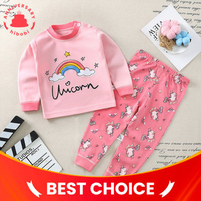 Toddler Girls Rainbow Unicorn Strawberry Pajamas Sets & Pants