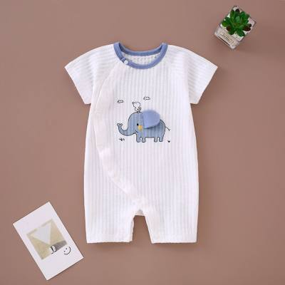 Baby short-sleeved jumpsuit summer thin newborn baby pajamas romper crawling clothes air-conditioning clothes