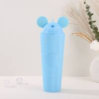 Double-layer Mickey Durian Straw Cup  Blue