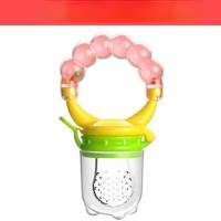 Chupete masticable de frutas y verduras con palo de dentición para bebé mordedor de calidad alimentaria para bebés  Multicolor