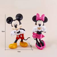 Corazón Mickey Minnie Mickey Mouse figuras de oficina de moda hechas a mano  Multicolor