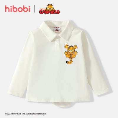 Garfield ✖ hibobi Boy Toddler Print Long Sleeve Polo Shirt