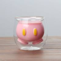 Mini glass children's gift double-layer dessert cup  Multicolor