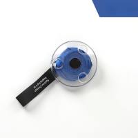 Bolsa de compras de disco pequeño telescópica plegable portátil, bolsa de almacenamiento, bolsa de disco giratorio, bolsa de compras opcional de cinco colores reciclable  Azul