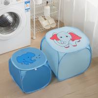 Cartoon Kinderkleidung faltbarer Wäschekorb für Schmutzwäsche Wäschekorb Stoffaufbewahrungskorb  Mehrfarbig