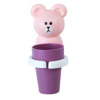 Cartoon toothbrush cup childlike cute no punching no drop wall-mounted children's mouthwash cup  Multicolor