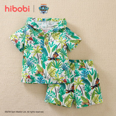 hibobi×PAW Patrol Baby Boy Sudadera con capucha y pantalones cortos de manga corta