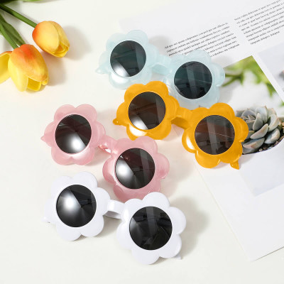 Hibobi Girl Kids Linda forma de flor Protección solar Gafas polarizadas