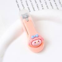 Cute cartoon nail clippers macaron nail clippers creative folding nail clippers  Multicolor