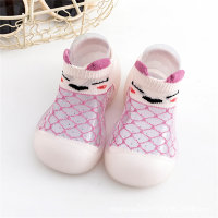 Calcetines de malla transpirables con patrón de animales para niños Zapatos para niños pequeños  Púrpura