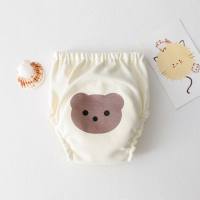 Cartoon elastic baby gauze diapers waterproof diapers  Multicolor