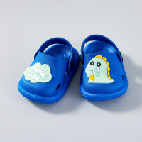 Zapatillas antideslizantes con estampado de animales de dibujos animados para niños  Azul