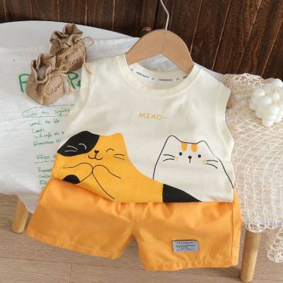 Children vest suits boys T-shirts baby summer children's clothing girls shorts baby clothes summer clothes