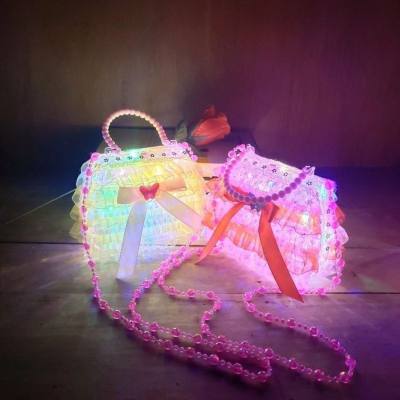 Bolsa feminina Play House com glitter bolsa crossbody