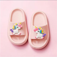 Children's dinosaur pattern slippers cartoon cute slippers  Pink
