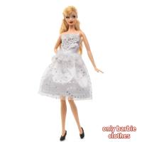 30cm Barbie doll clothes toy dress up doll fashion evening dress small dress set  Multicolor