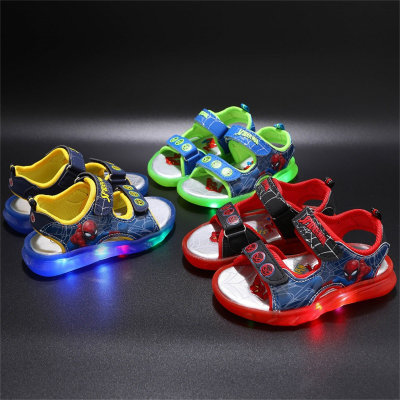 Sandálias infantis com luz LED