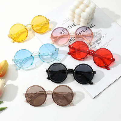 Óculos de sol casuais coloridos para crianças