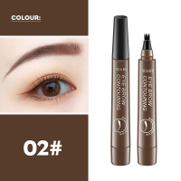 SUAKE Four Fork Wild Eyebrow Pen is waterproof, sweat resistant, and non smudging, simulating distinct roots and liquid eyebrow pens  dark brown