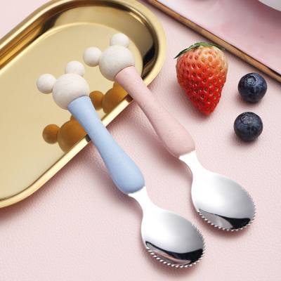 Baby applesauce scraping spoon baby food supplement tool children's tableware