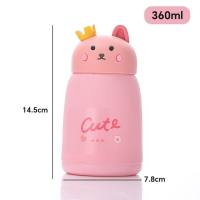 Cute Pet Cup Cute Glass Water Cup Open Cat Cup  Pink