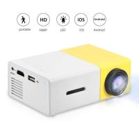 Projector yg300 projection YG310 LED home HD projector micro HD 1080P agent recruitment  Yellow