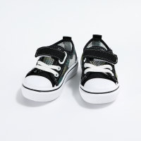 Toddler Cartoon Pattern Velcro Shoes  Black
