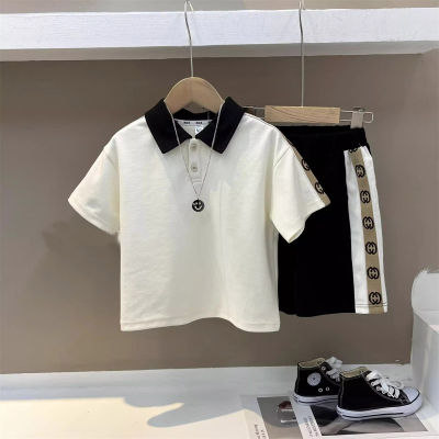 Children's clothing boys summer casual loose fashionable handsome suit two-piece suit