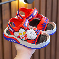 Children's Ultraman cartoon sandals  Red