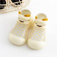 Children's Animal Pattern Breathable Mesh Socks Shoes Toddler Shoes  Beige