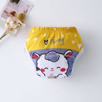 Thin breathable baby toilet training pants learning pants infant diaper weaning artifact  Multicolor