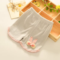 Shorts for girls summer new style baby summer outerwear pants  Gray