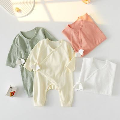 Newborn baby clothes newborn pure cotton boneless romper crawling clothes spring and autumn baby four seasons baby jumpsuit
