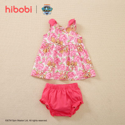hibobi×PAW Patrol  Baby Girl Cute Cartoon Print Dress-bowknot