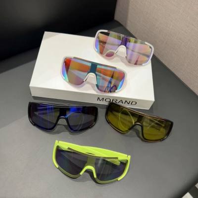 Road cycling white mercury sunglasses fashion mountaineering running one-piece sunglasses anti-ultraviolet men and women