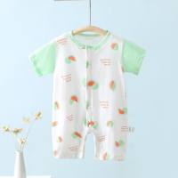 Baby jumpsuit pure cotton summer thin newborn clothes baby underwear pajamas jumpsuit romper crawling clothes  Multicolor