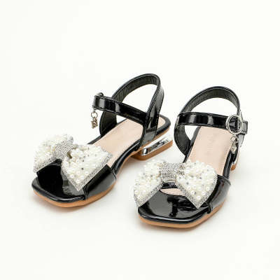 Kid Girl Pearl Bow Sandals