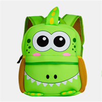 Children's 3D Animal Picture Backpack  Green