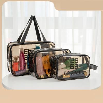 Transparent cosmetic bag Internet celebrity ins style super hot small portable female travel large capacity waterproof toiletry bag storage bag