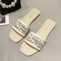 Slippers for women summer outdoor wear 2023 new style thick heel fashionable going out flip flops plaid temperament versatile low heel sandals  Beige