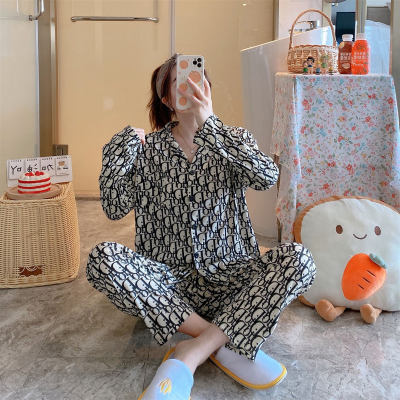 2-teiliges, dünn bedrucktes Pyjama-Set für Teenager-Mädchen