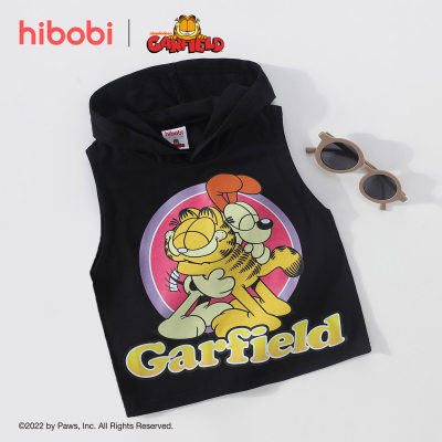 Kid Girl Garfield Print Hoodie