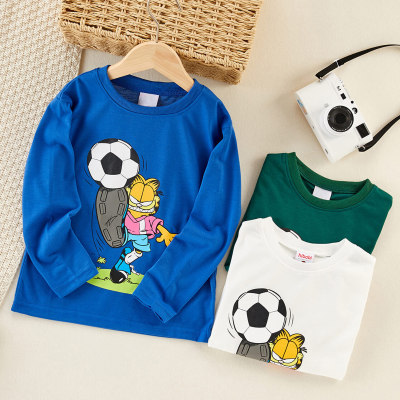 Camiseta con estampado de fútbol de Kid Boy Garfield