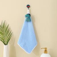 Cute children's hand towel can be hung with small towel with hanging ornaments  Multicolor