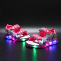 Children's Frozen Luminous Breathable Sandals  Hot Pink